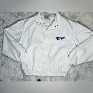 Vintage 1980’s MLB LA Dodger Swingster White  Baseball Jacket Size: XLarge
